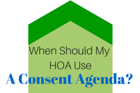 When Should an HOA Use a Consent Agenda