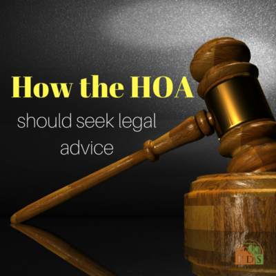 How the HOA Can Seek Legal Advice