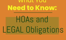 HOAs and Legal Obligations: What You Need to Know