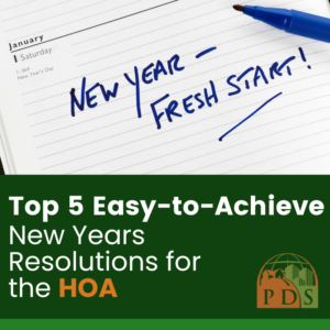 Top 5 New Years Resolutions for the HOA Community