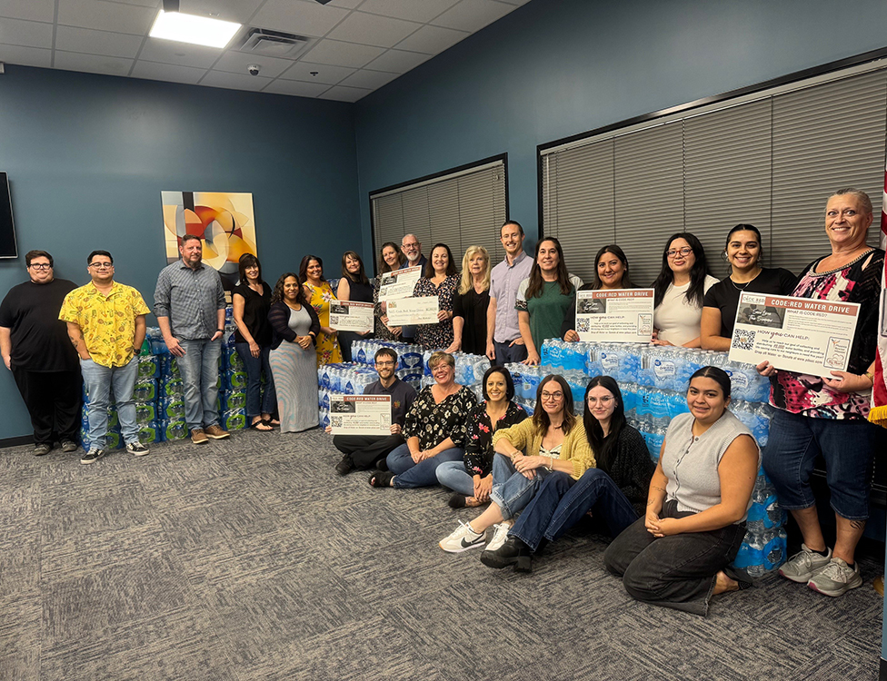 PDS Team with the water collected